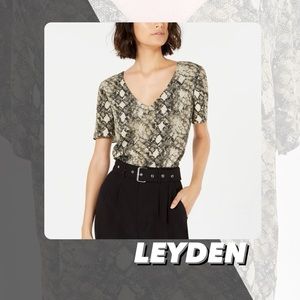 EUC Leyden Snakeskin Print Short Sleeve T Shirt